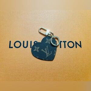 Fashion/Novelty LV Monogram Heart Pendant Bag Charm or Keychain
